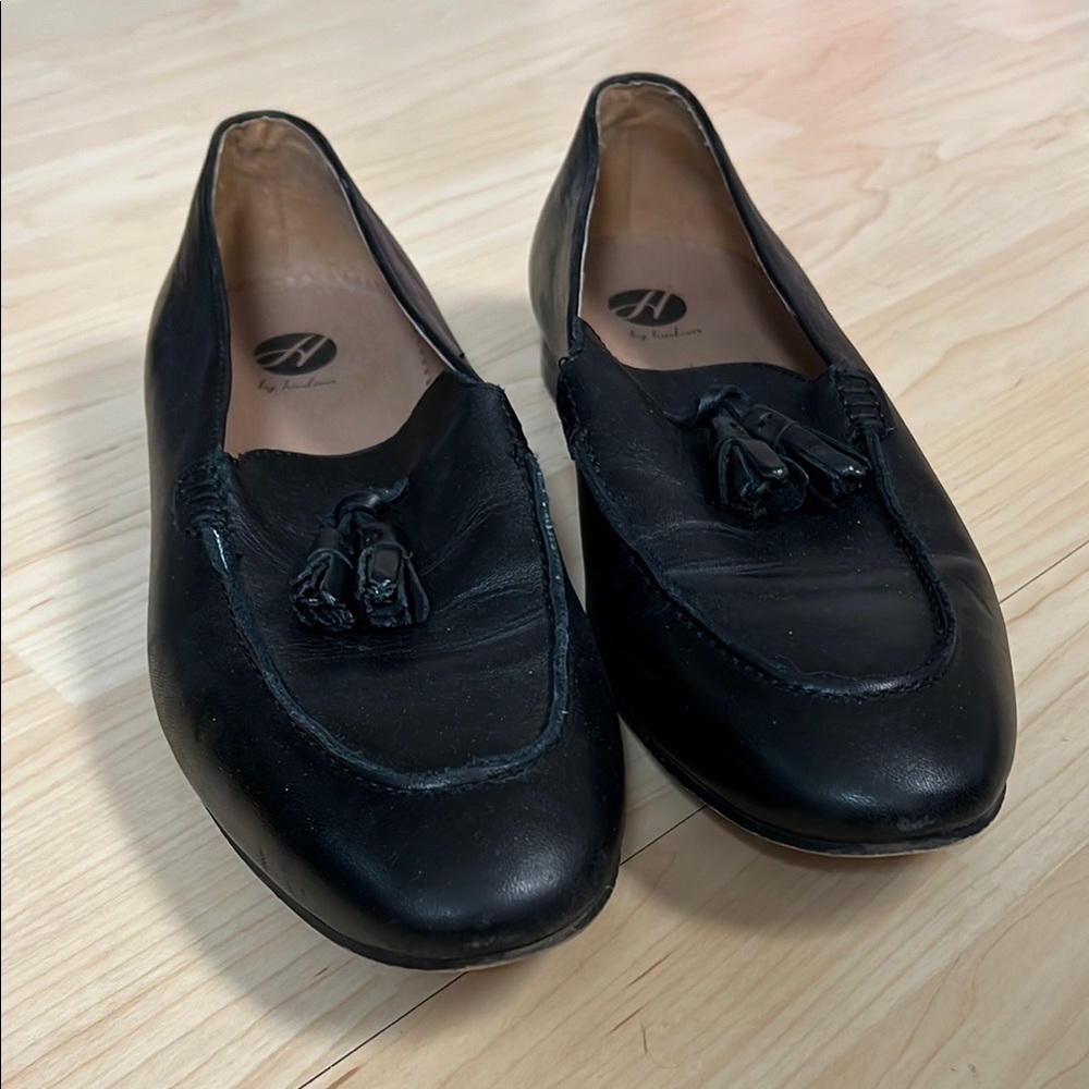 Black Leather Men's Loafers